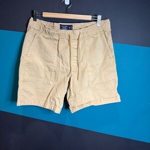 Abercrombie & Fitch Tan Cargo Shorts Lightweight Comfort